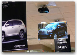 Digital Banner at Toyota Car Dealership