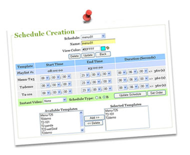 Create Schedule Templates